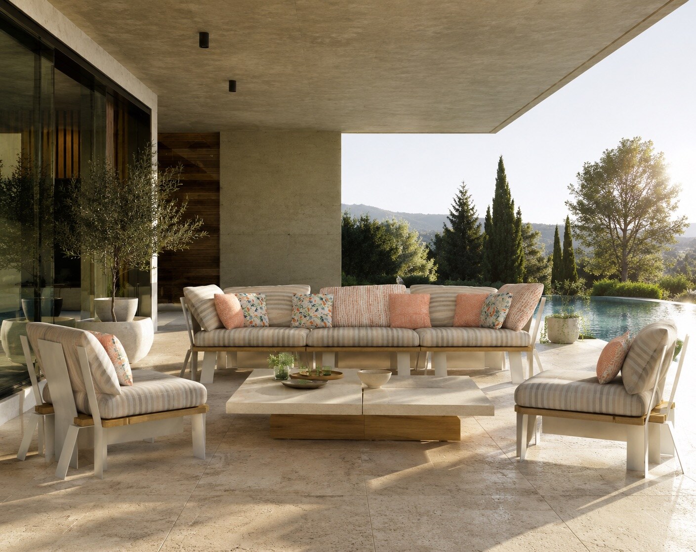 Folded Line outdoor furniture collection, view 5