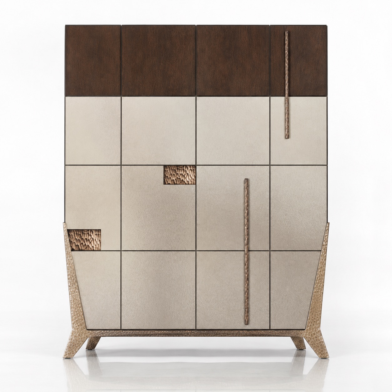Tailored Frame living collection in dark timber and neutral upholstery, view 4